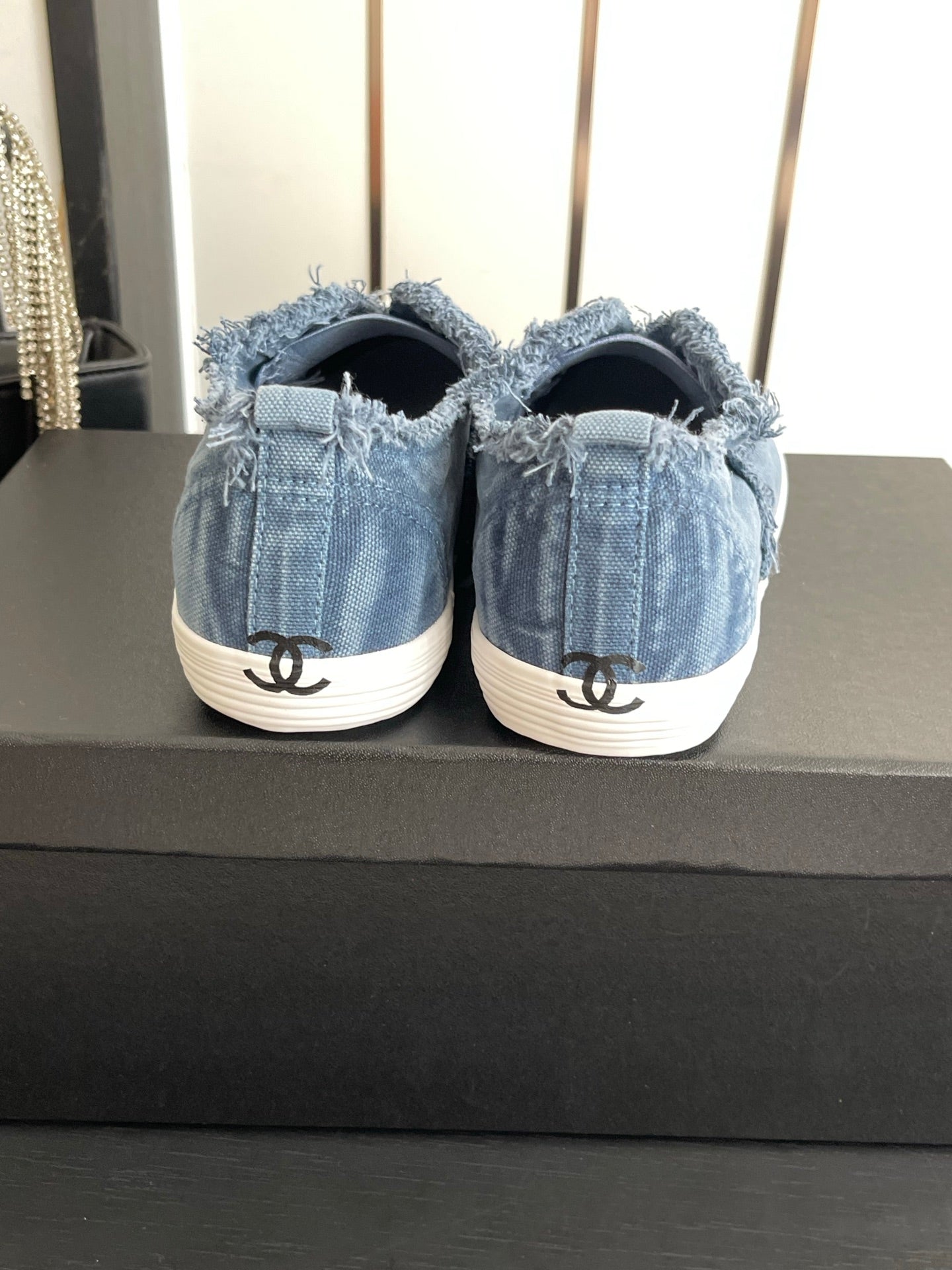 CC 26s Laceless Canvas Sneakers Blue Canvas 945157
