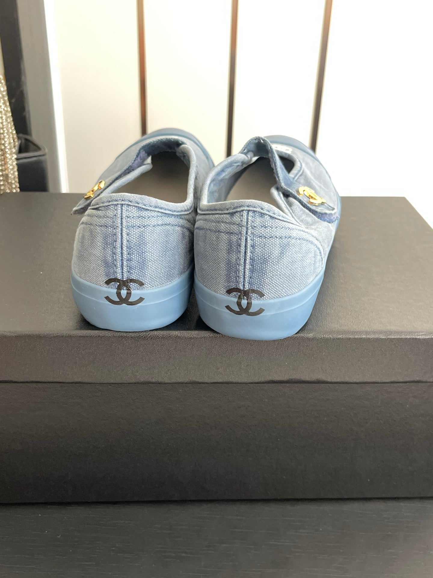 CC 26s Mary Jane Sneakers Blue Canvas 945161