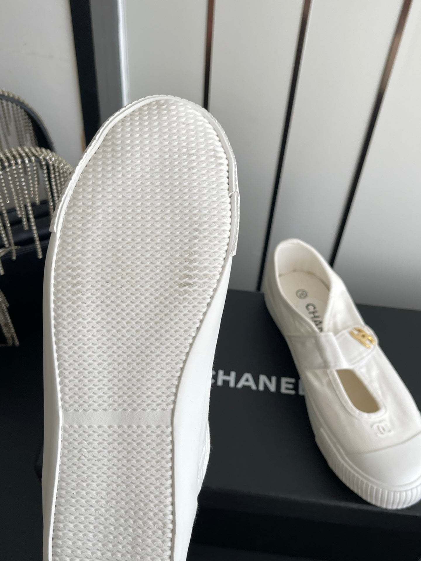 CC 26s Mary Jane Sneakers White Canvas 945162