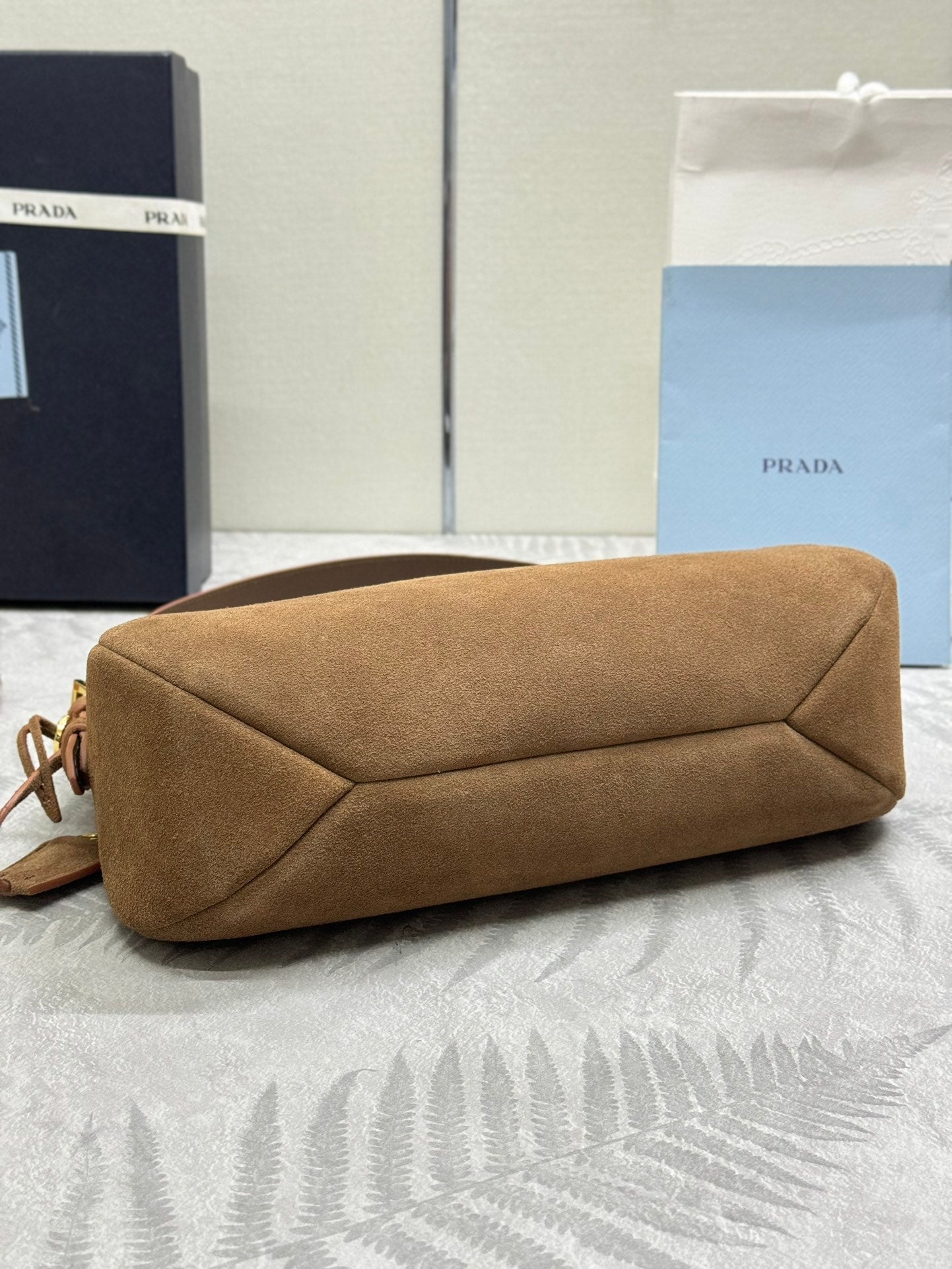 Pra Aimée Crossbodybag Brown Nubuck Leather