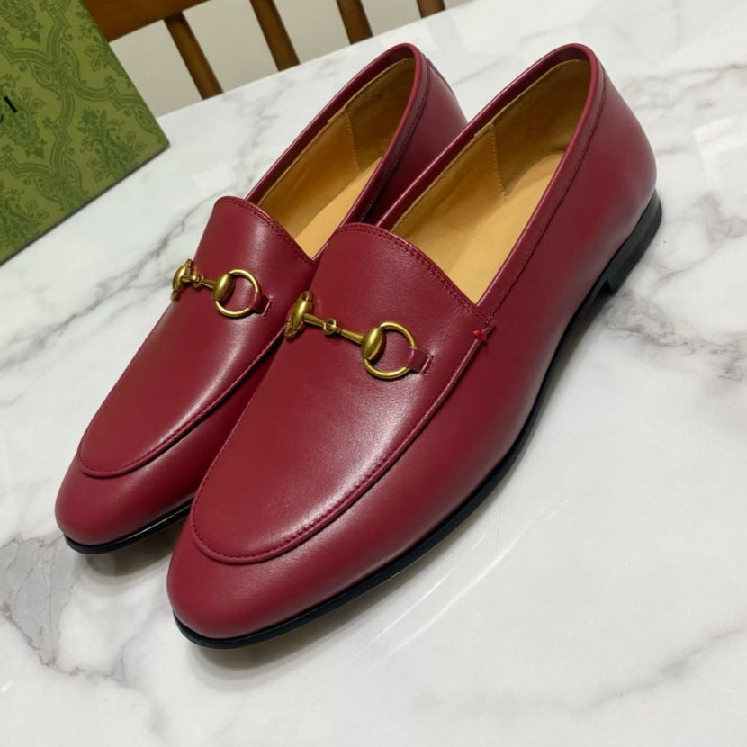 Gucci 25𝐬𝐬 Jordaan Loafer Rosso Ancora Red Calskin