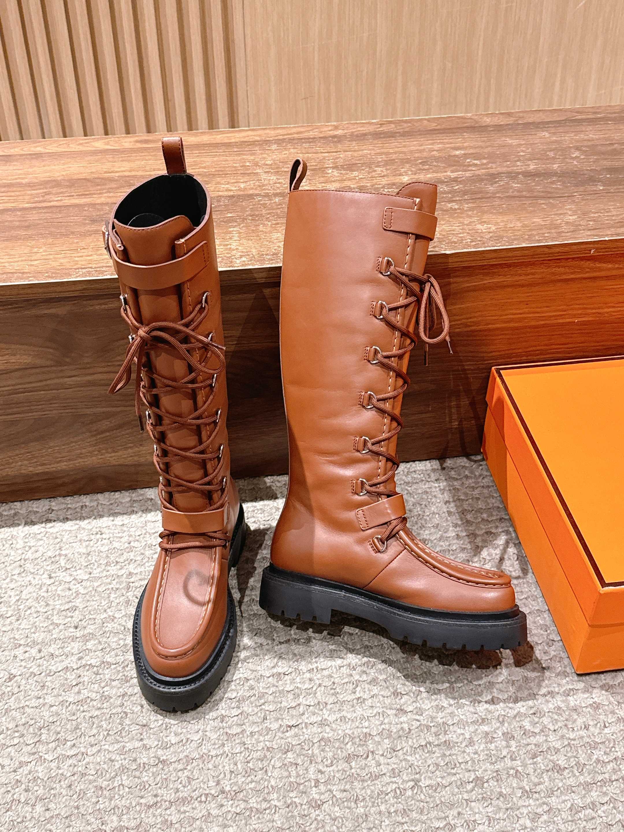 HM 25 High Boots Brown mix Black Calfskin 512528