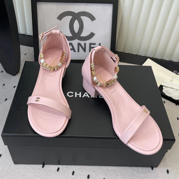 CC 26s Sandals 35 Light Pink Sheepskin 650104