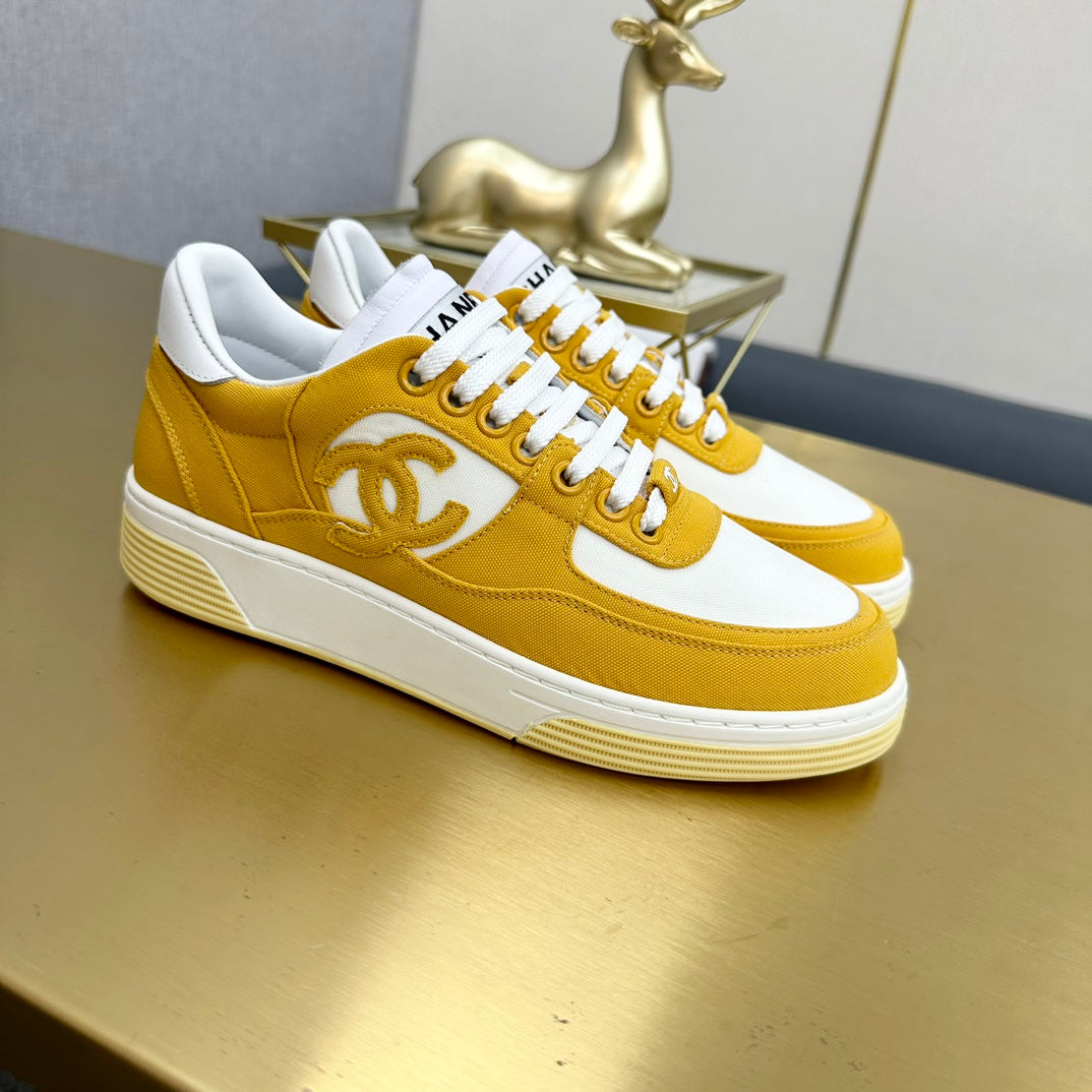 CC 24C Cruise Sneakers Yellow White Cotton 980932