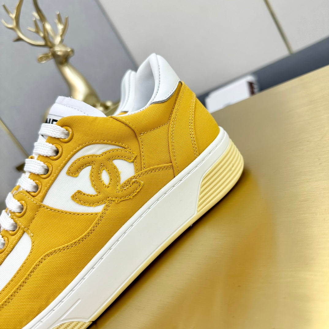 CC 24C Cruise Sneakers Yellow White Cotton 980932