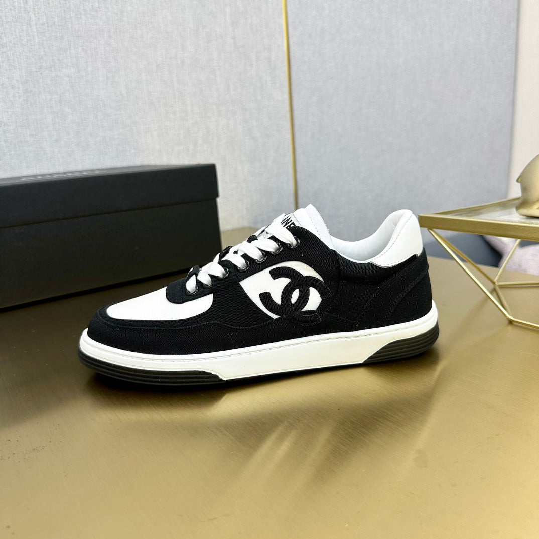 CC 24C Cruise Sneakers Black White Suede Cotton 980933