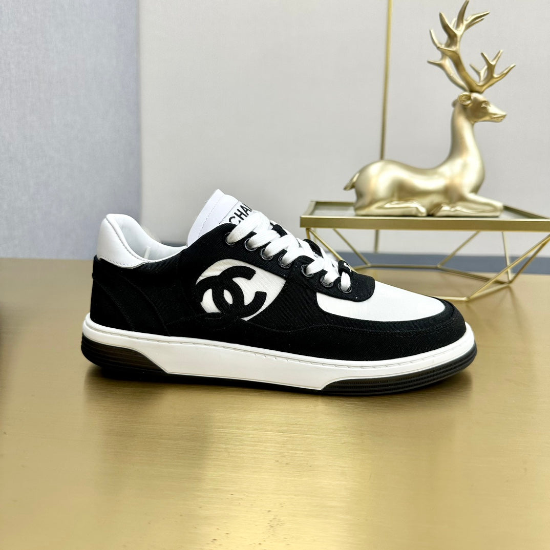 CC 24C Cruise Sneakers Black White Suede Cotton 980933