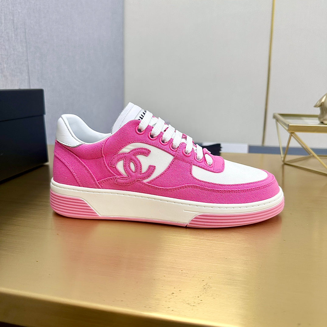 CC 24C Cruise Sneakers Hot Pink White Cotton 980938