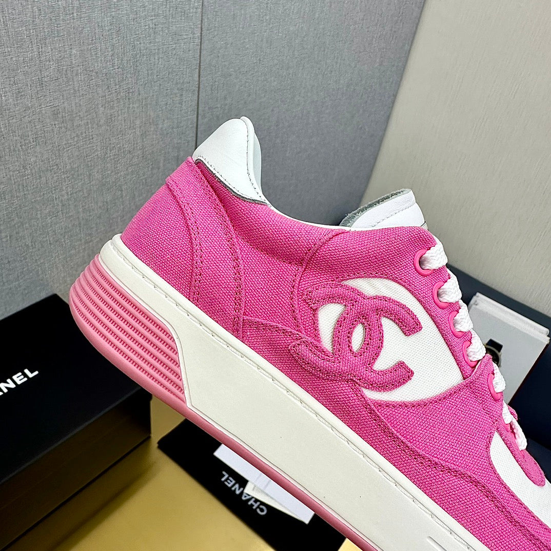 CC 24C Cruise Sneakers Hot Pink White Cotton 980938