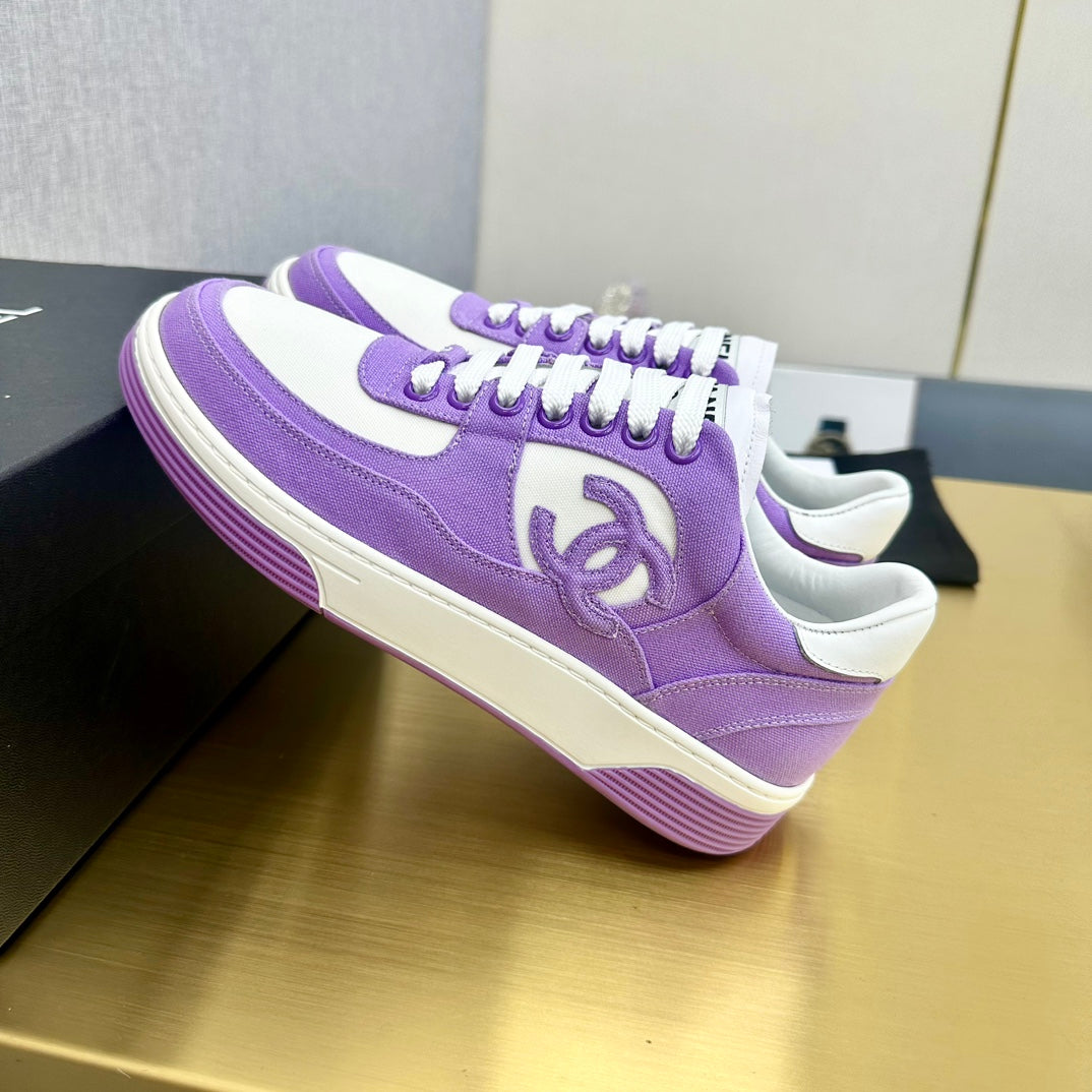 CC 24C Cruise Sneakers Purple White Cotton 980939