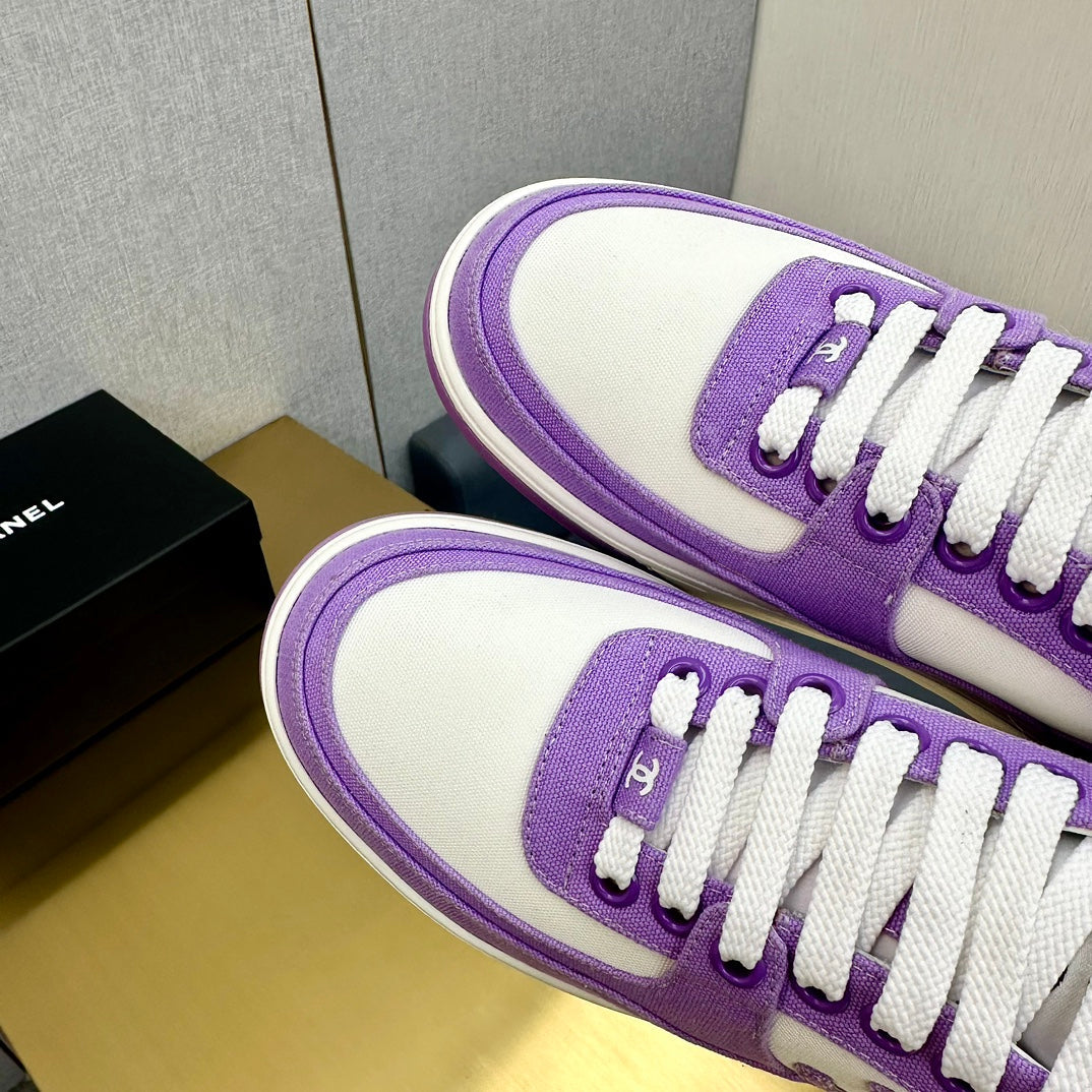 CC 24C Cruise Sneakers Purple White Cotton 980939