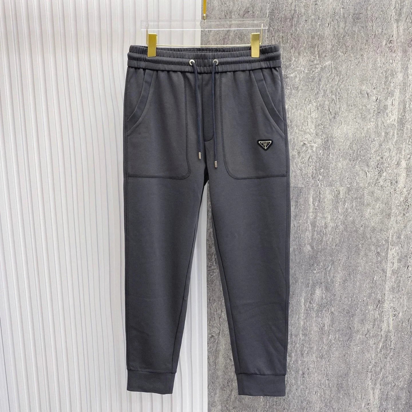 PRA 2026 Men's Casual Pants Gray Fabric 842902