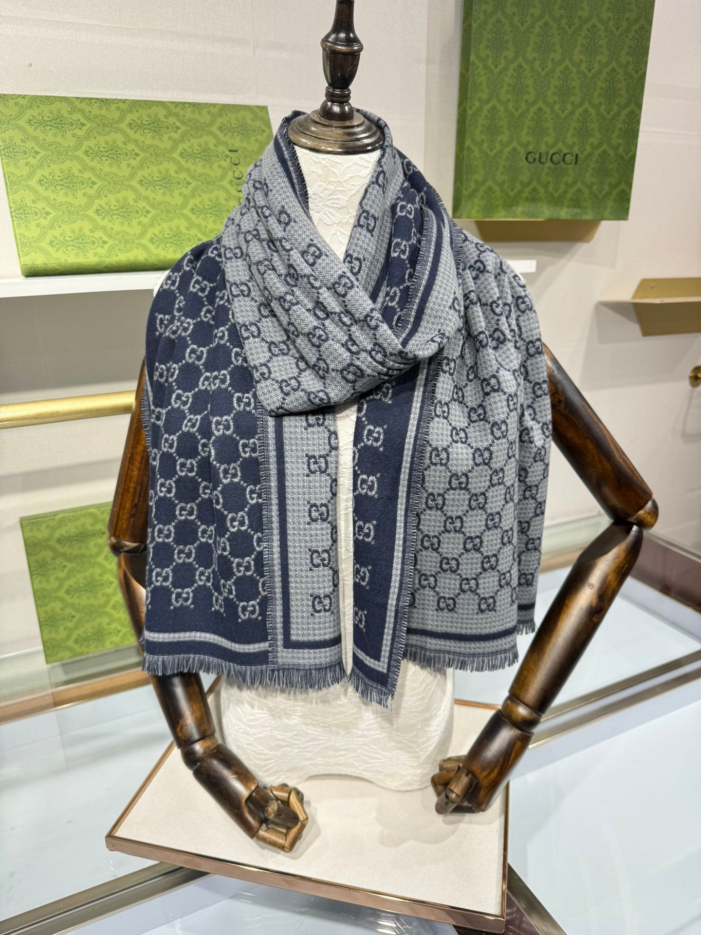 GG Scarf Colorful Wool 217156