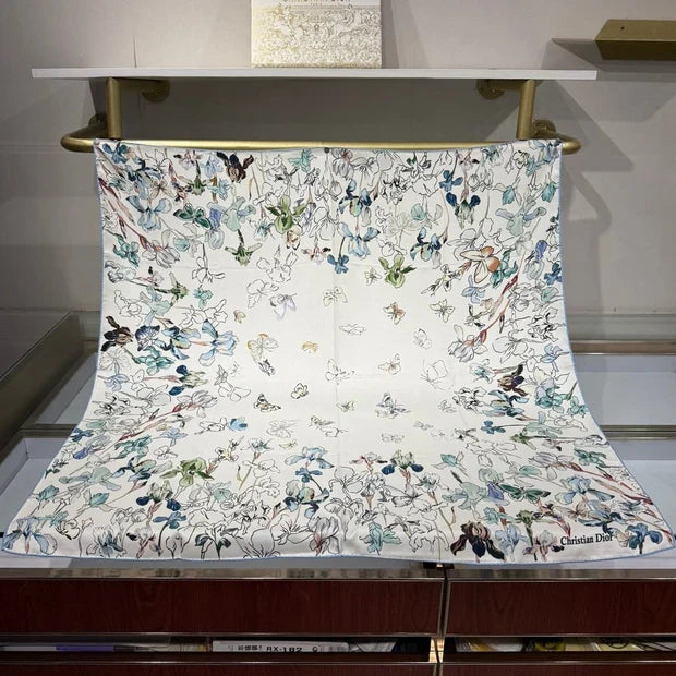 Dior 2026 Butterflies Scarf 90cm Silk 200716