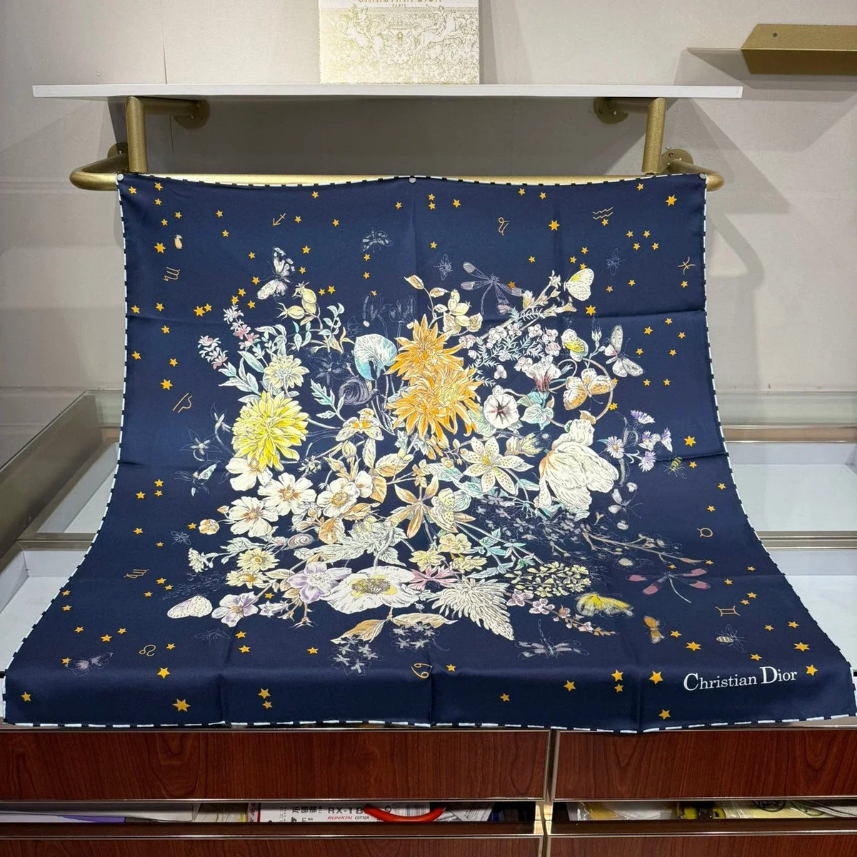 Dior 2026 Rosier Scarf 90cm Silk 198320
