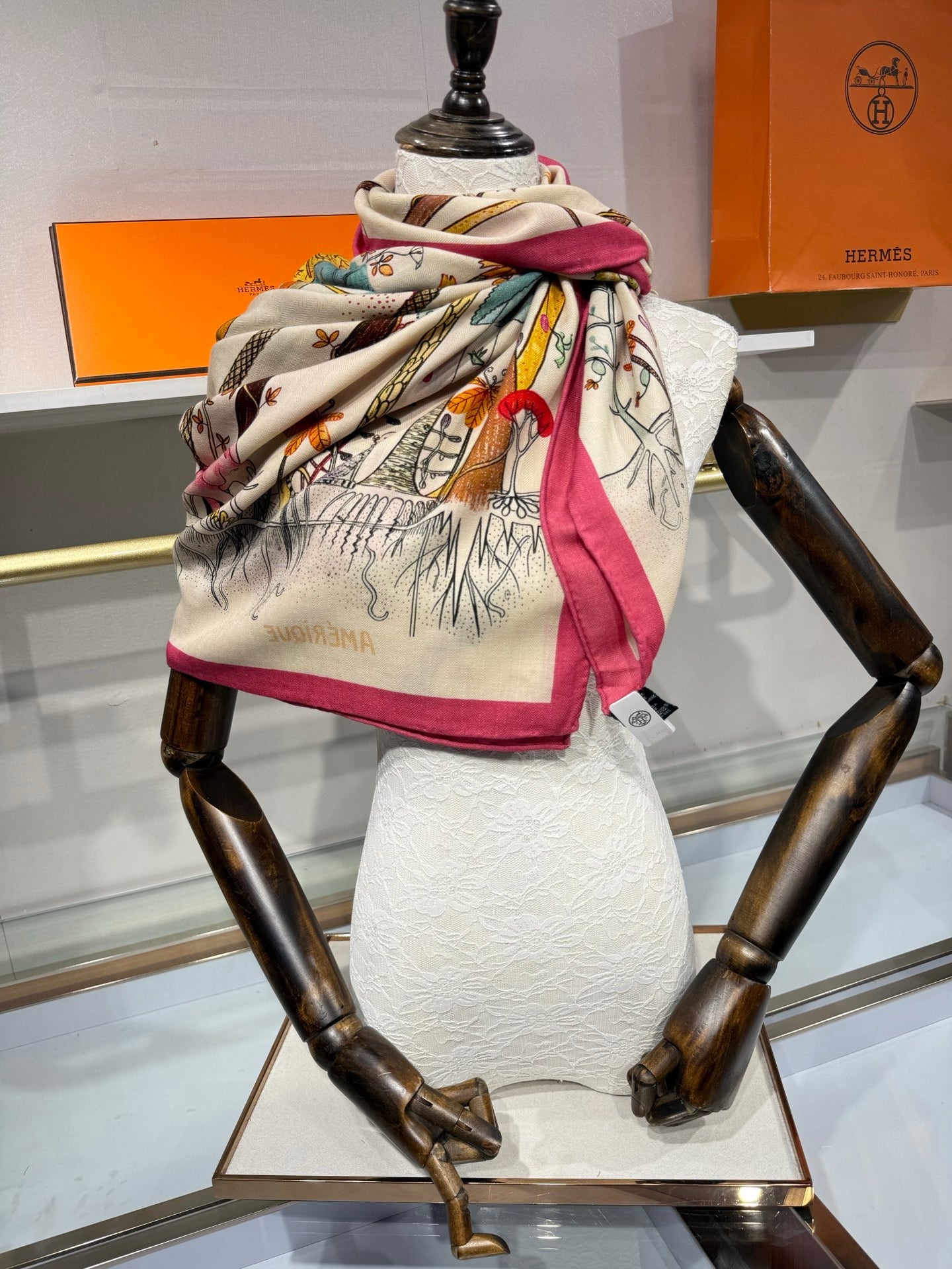 HM 26s Scarf 140 In Cashmere And Silk 216596