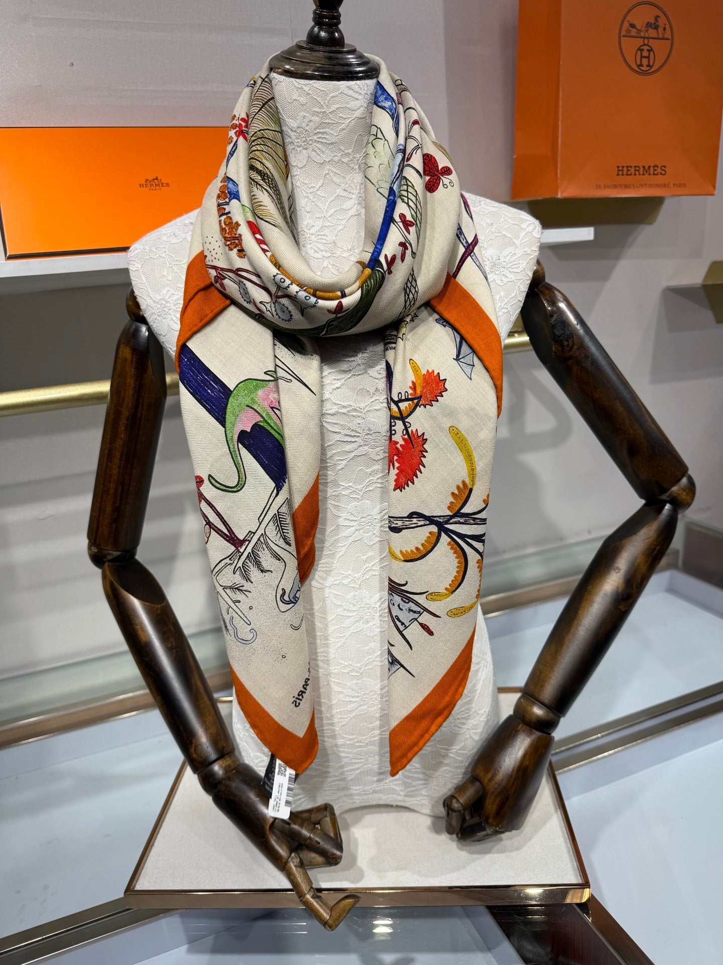 HM 26s Scarf 140 In Cashmere And Silk 216603