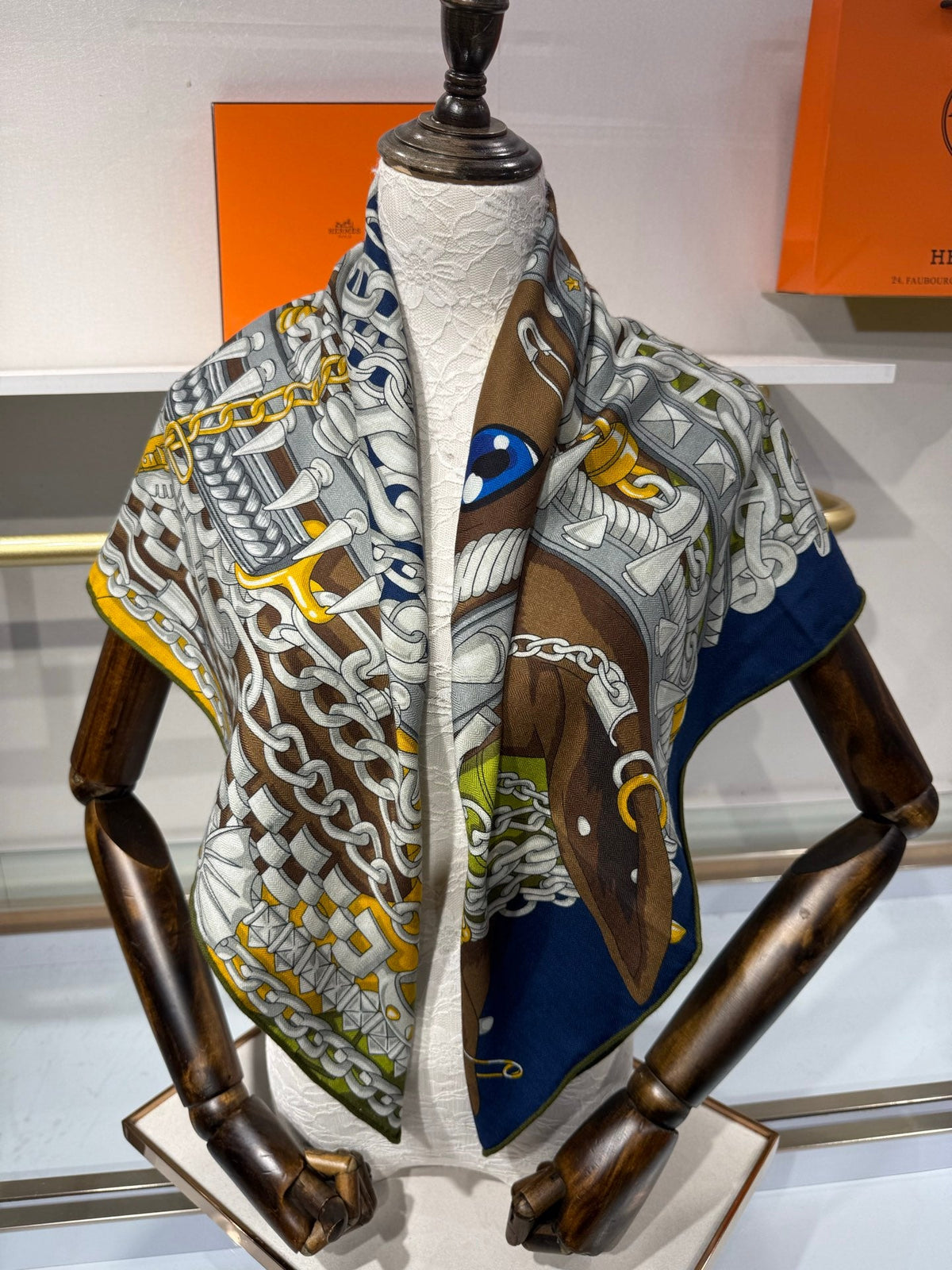 HM Scarf 90x90 Colorful Twill Silk 219973