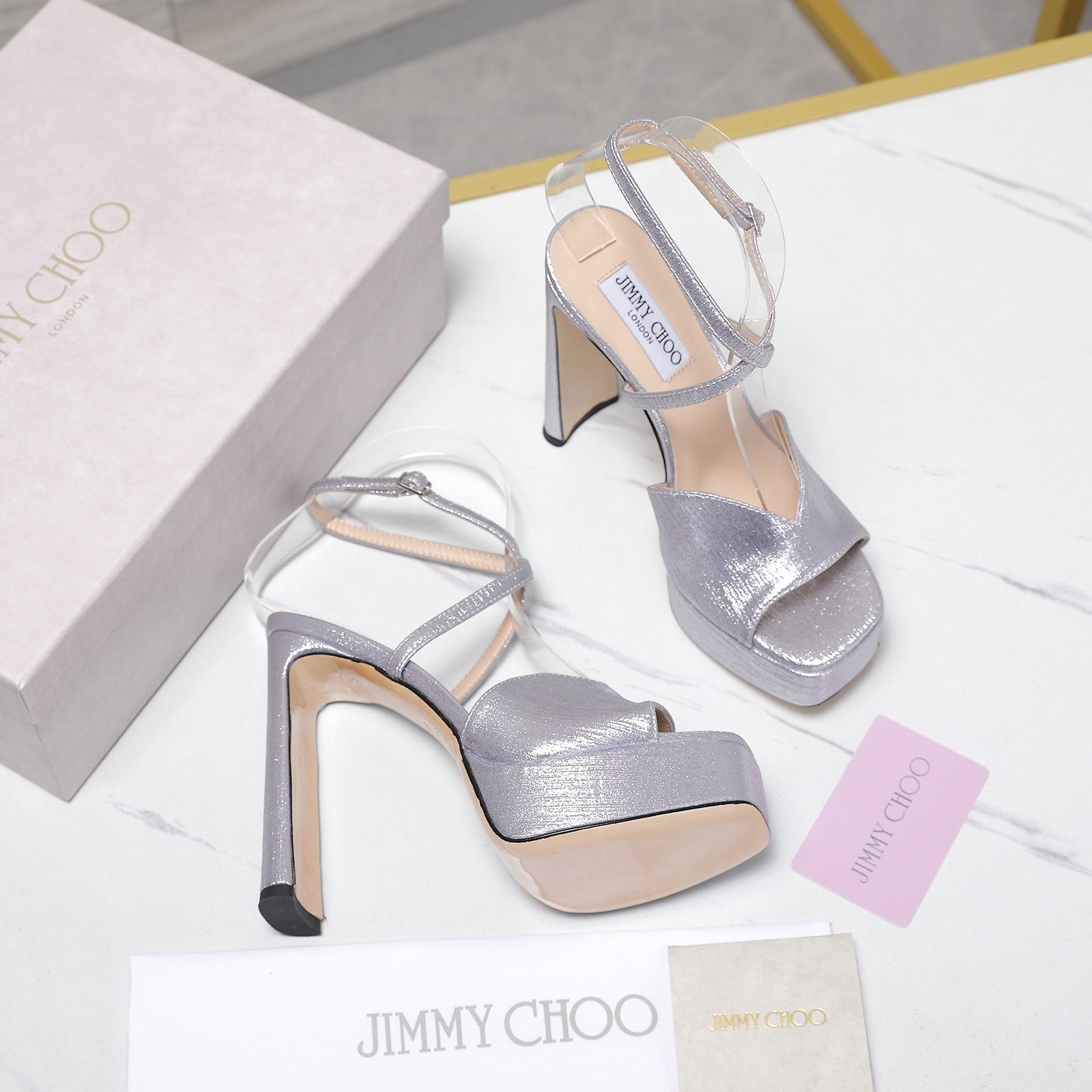 Jimmy Karli Platform Sandals 125m Grey Fabric 397352