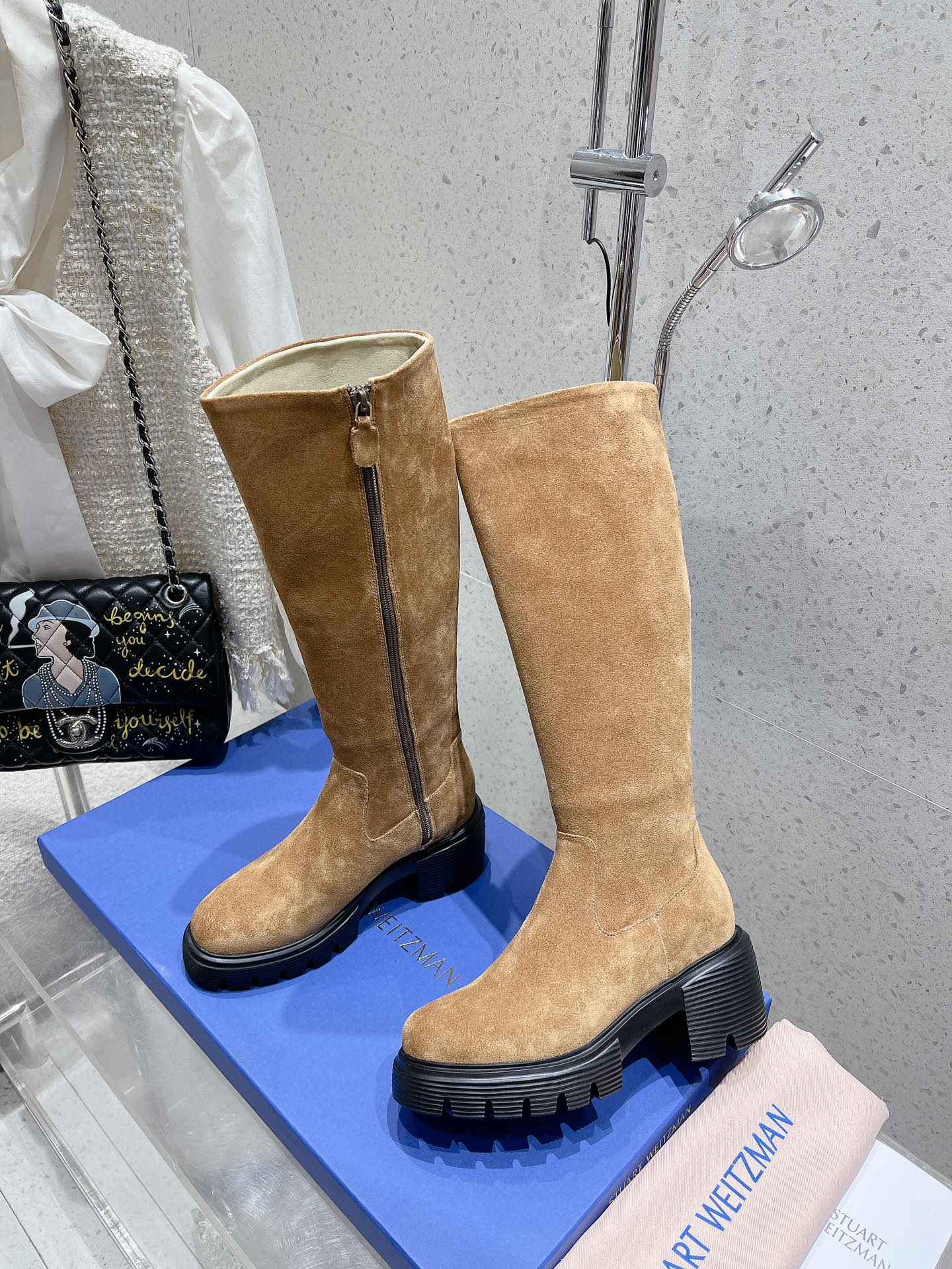 SW  5050 Ultralift Boot Brown Suede 554350