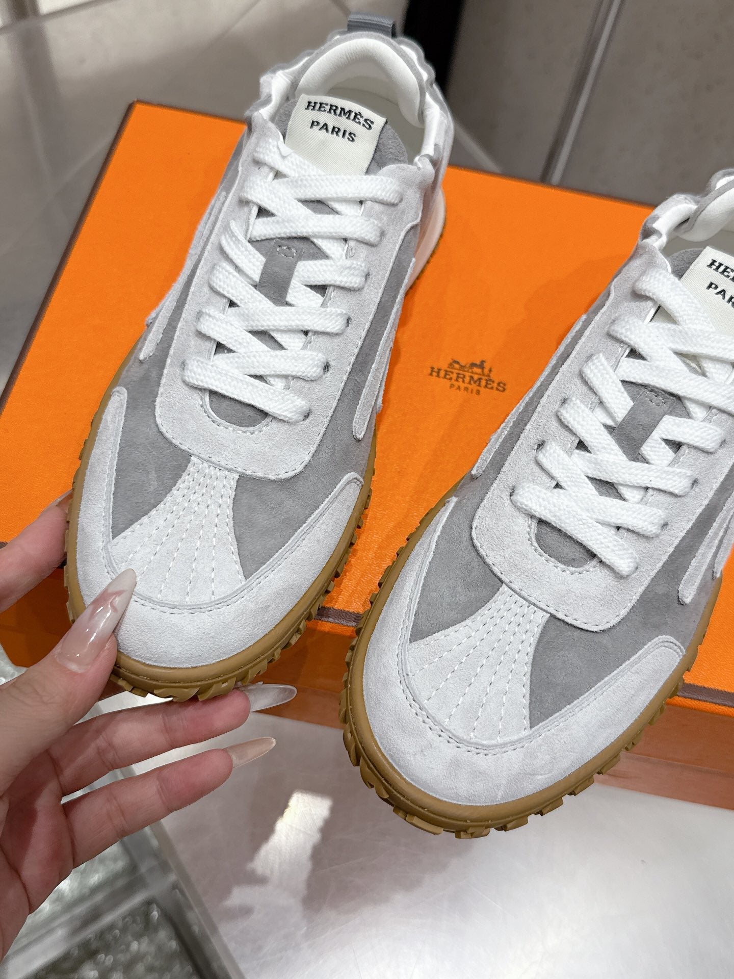 HM Jet Sneaker Dark & Light Grey Suede 554151