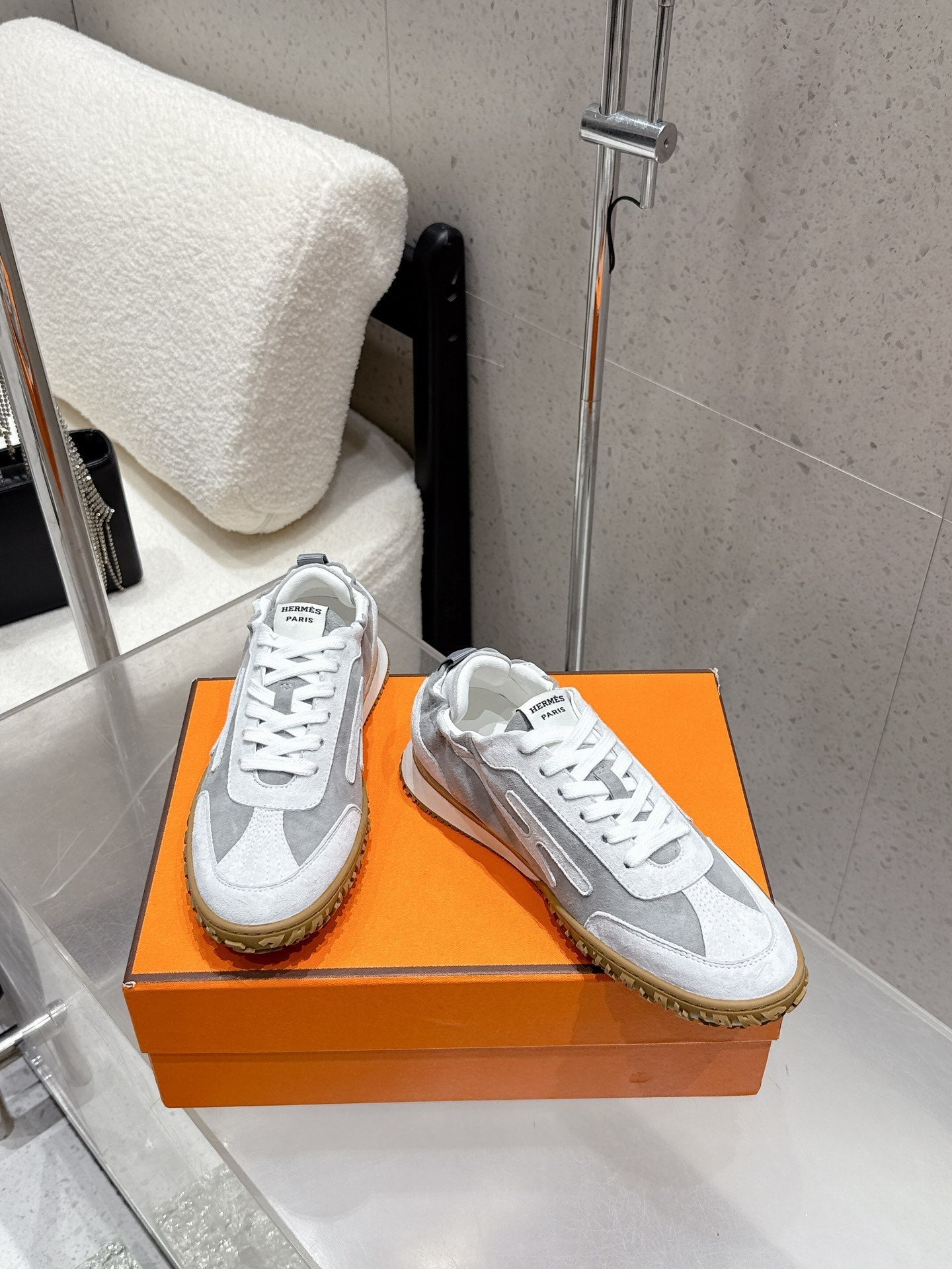 HM Jet Sneaker Dark & Light Grey Suede 554151