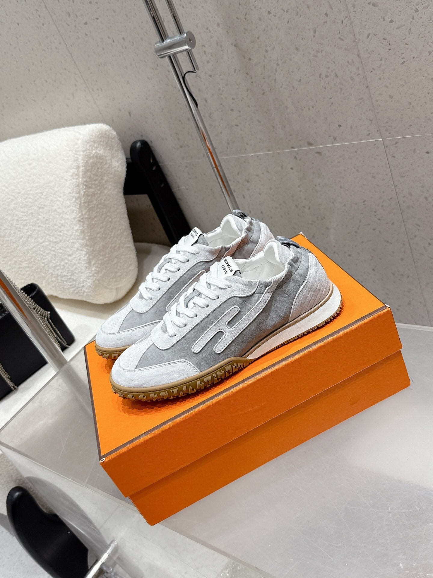 HM Jet Sneaker Dark & Light Grey Suede 554151