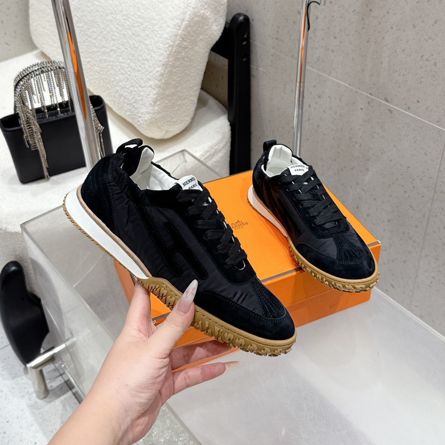 HM Jet Sneaker Black Suede 554152