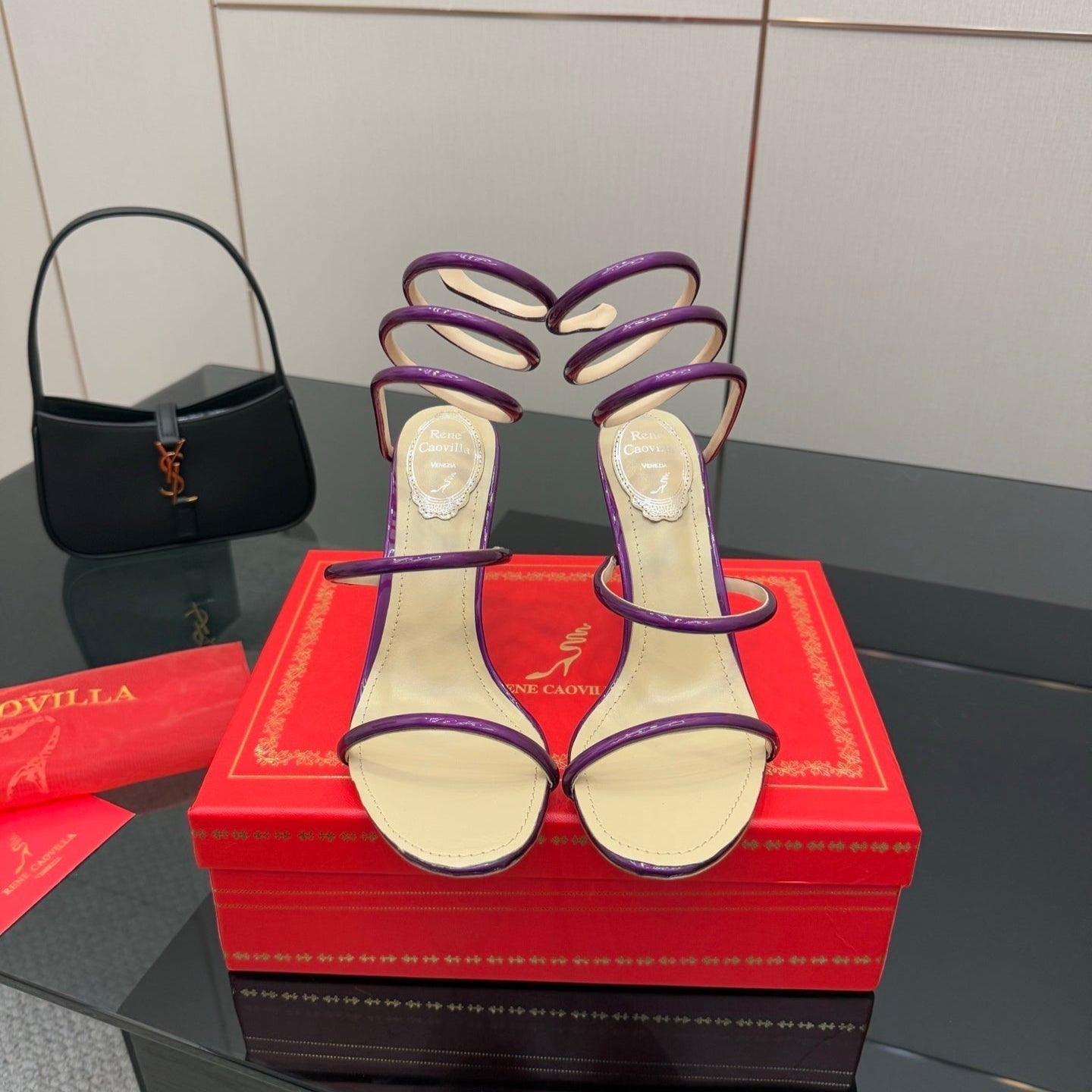 RC Sandals 9.5cm Purple Imported Metal Sheepskin 302594