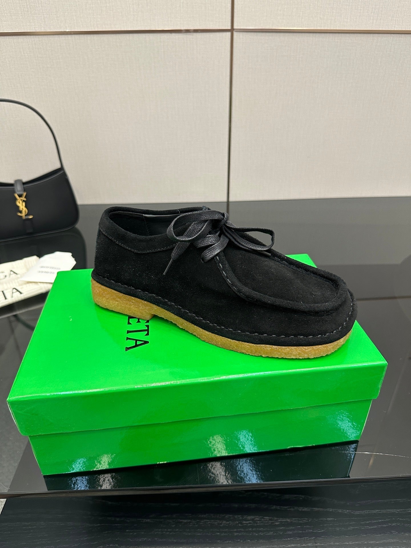 BV Daddy Desert Boots Black Suede 427630