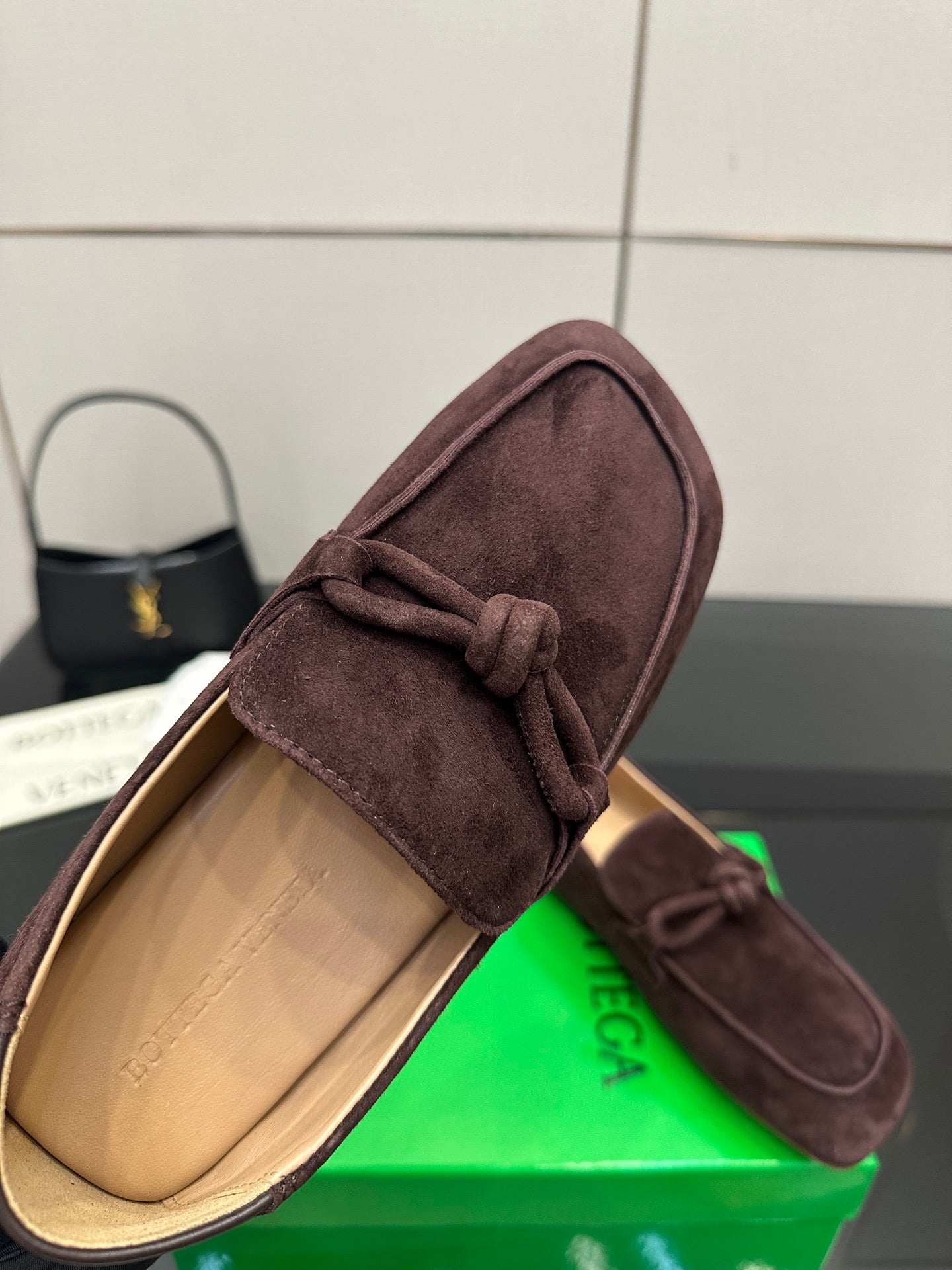 BV Daddy Loafer Brown Suede 427637