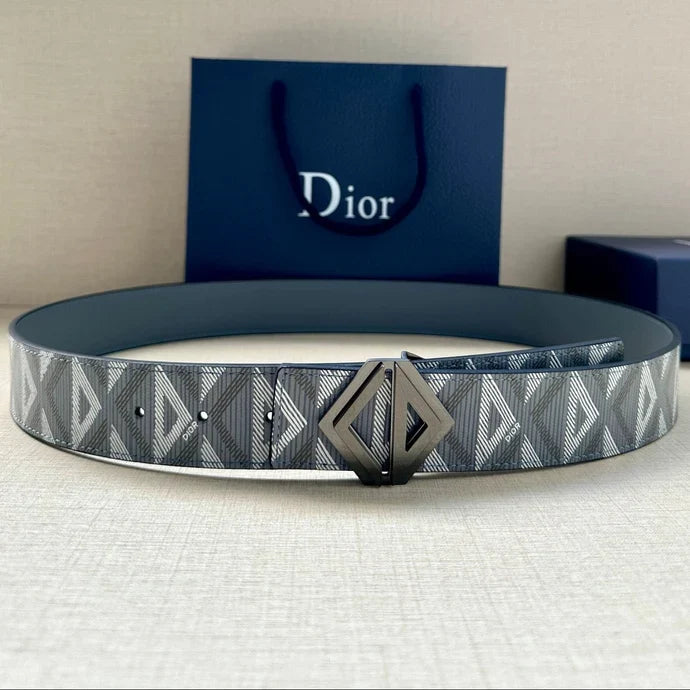 Dior 2026 CD Diamond Reversible Belt 40mm Leather