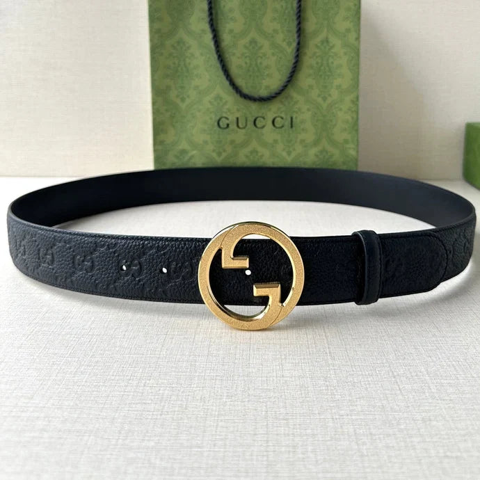 Gucci 2026 Embossed GG Belt 40mm Calfskin