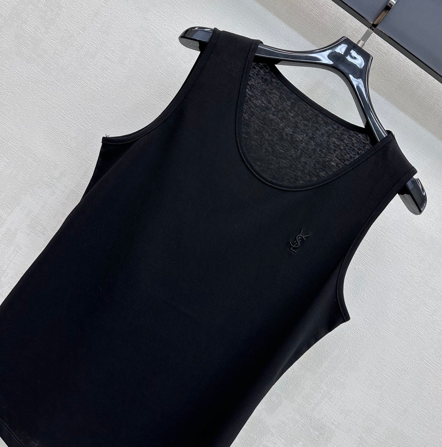 YSL 26s Icons Vest Black Cotton 363972