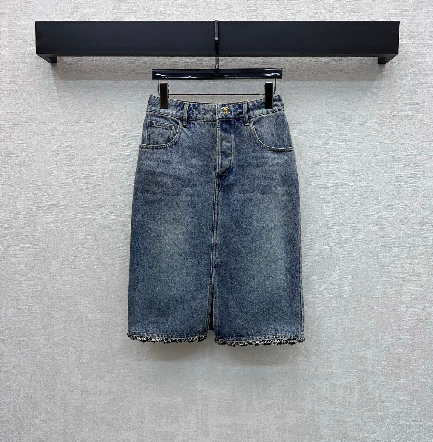 CC 26s Patchwork Midi Skirt Blue Denim 363947