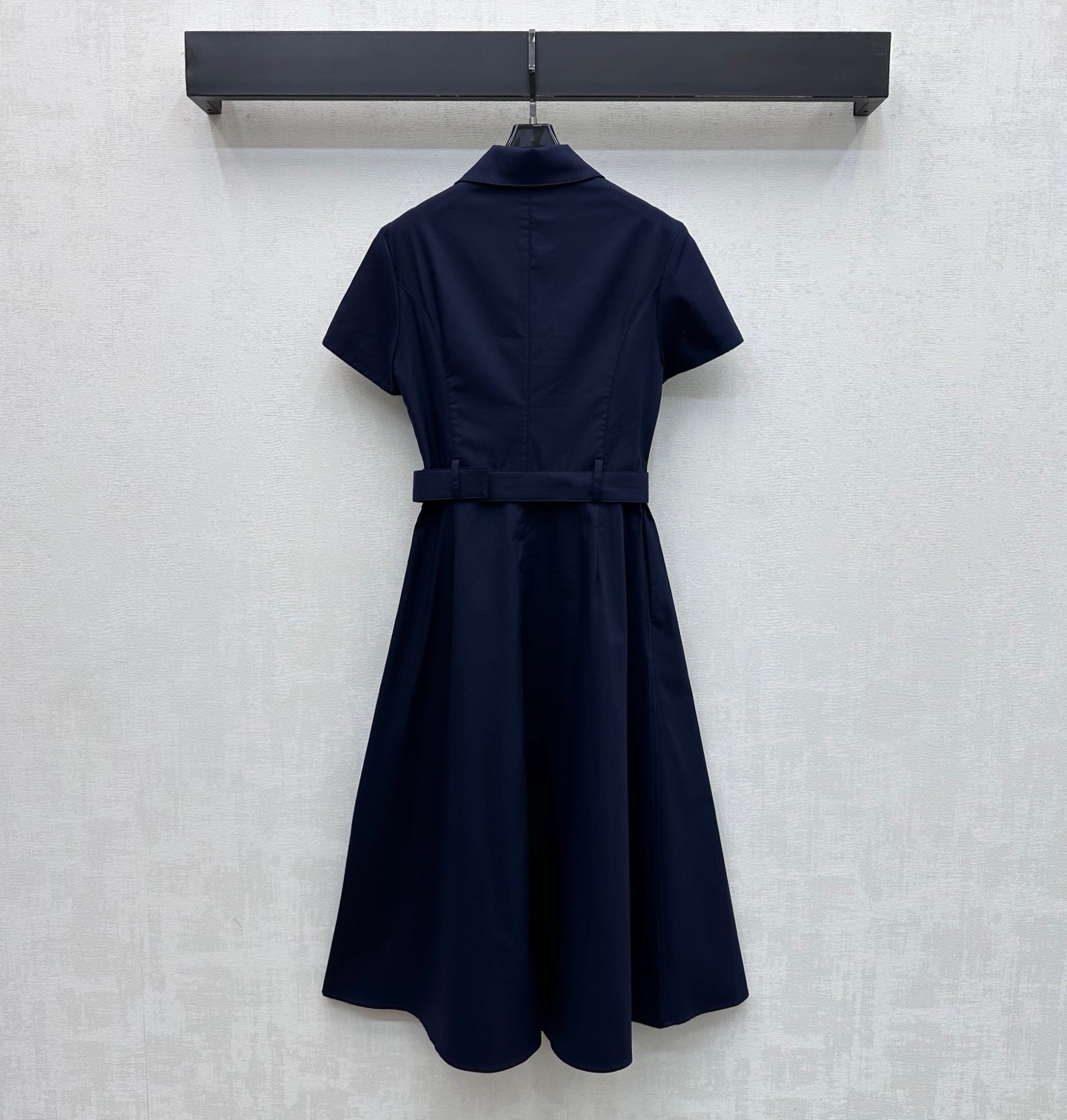 CD 26s Embroidered Logo Dress Navy Blue Cotton Fiber 363824