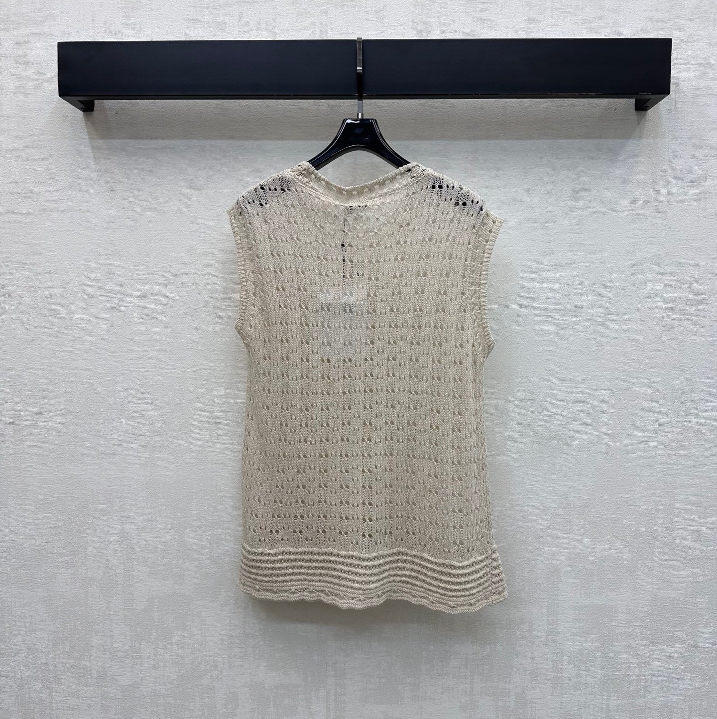 CC 26s Logo Knitted Vest Sage Cotton 378324