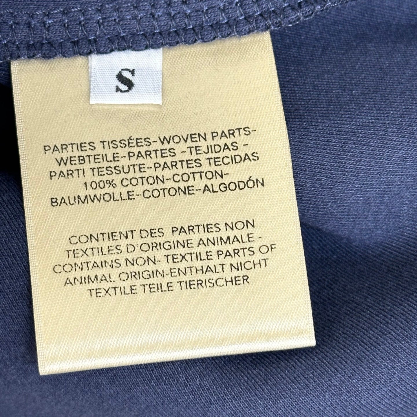 HM 26s Embroidered Pocket T-Shirt Dark Blue Cotton 378823