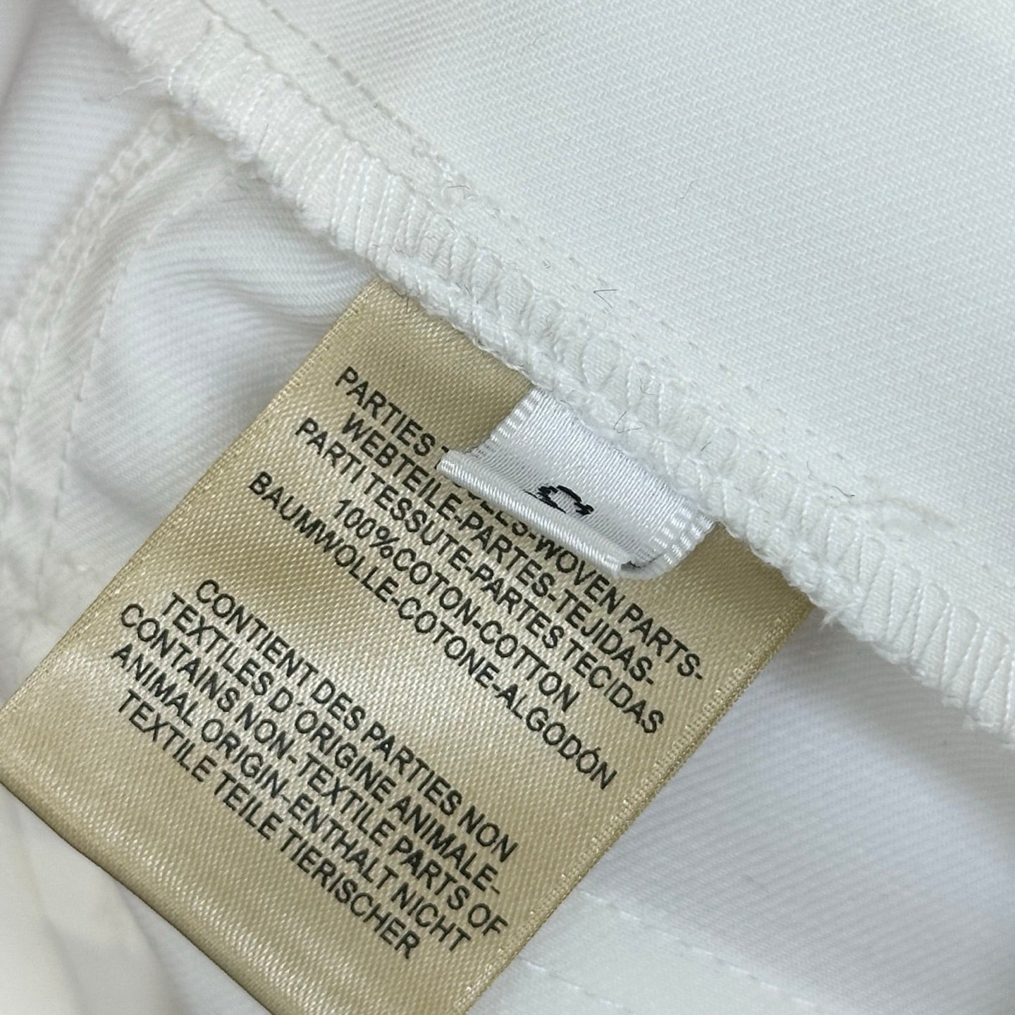 HM 26s Cropped Pants White Cotton 378822