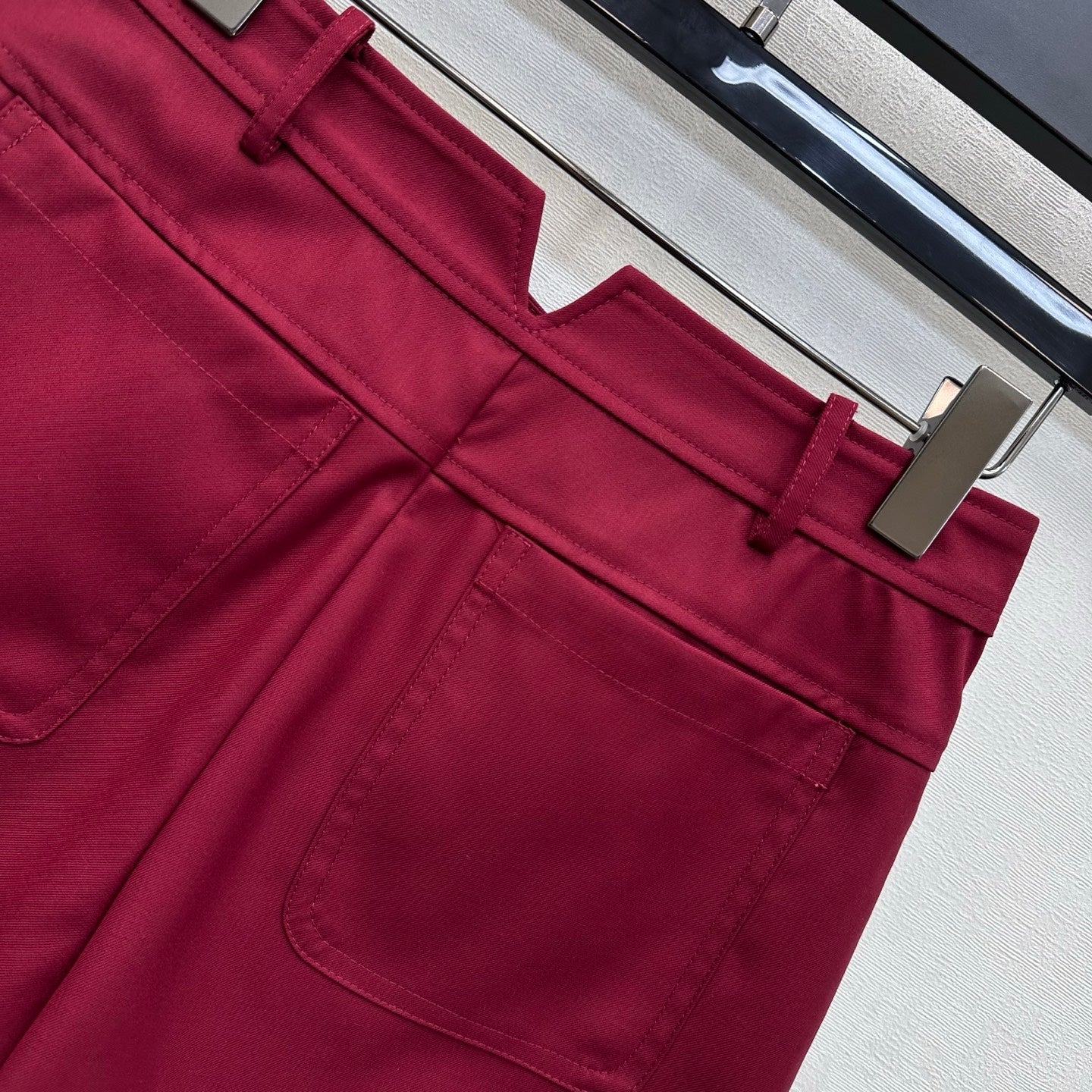 HM 26s Cropped Short Burgundy Cotton 378805
