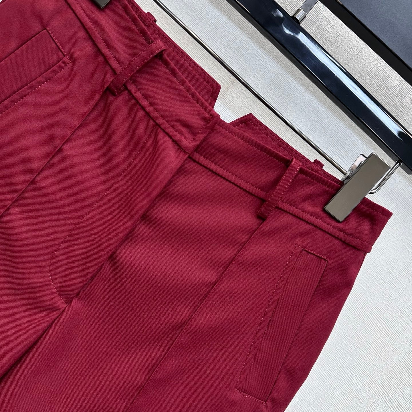 HM 26s Cropped Short Burgundy Cotton 378805