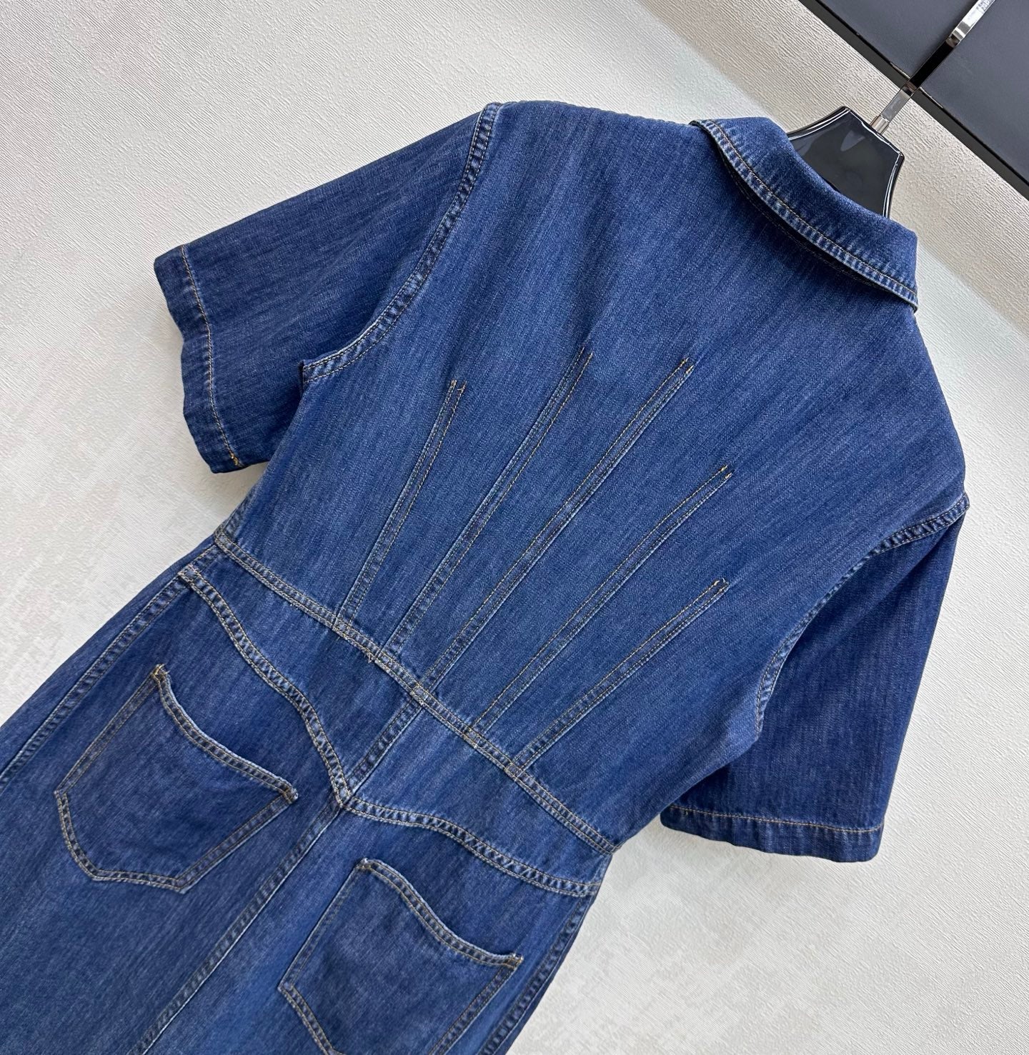 Fendi 26s Dress Navy Blue Denim 378797