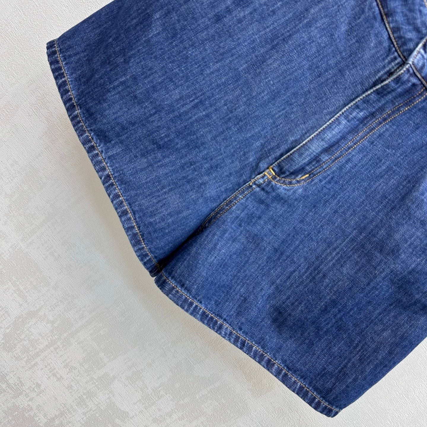 Fendi 26s Short Navy Blue Denim 378793