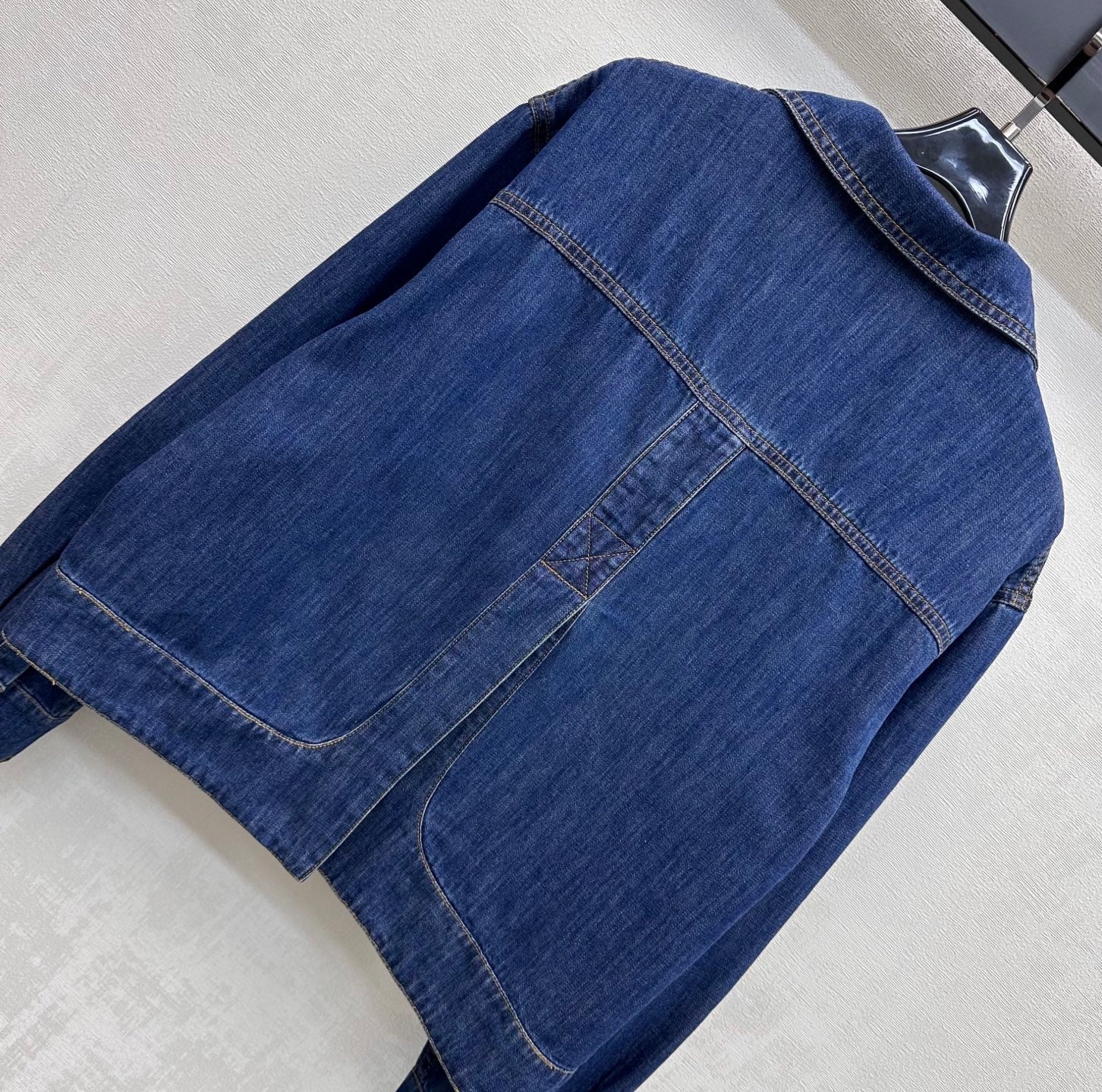Fendi 26s Shirt Jacket Navy Blue Denim 378772