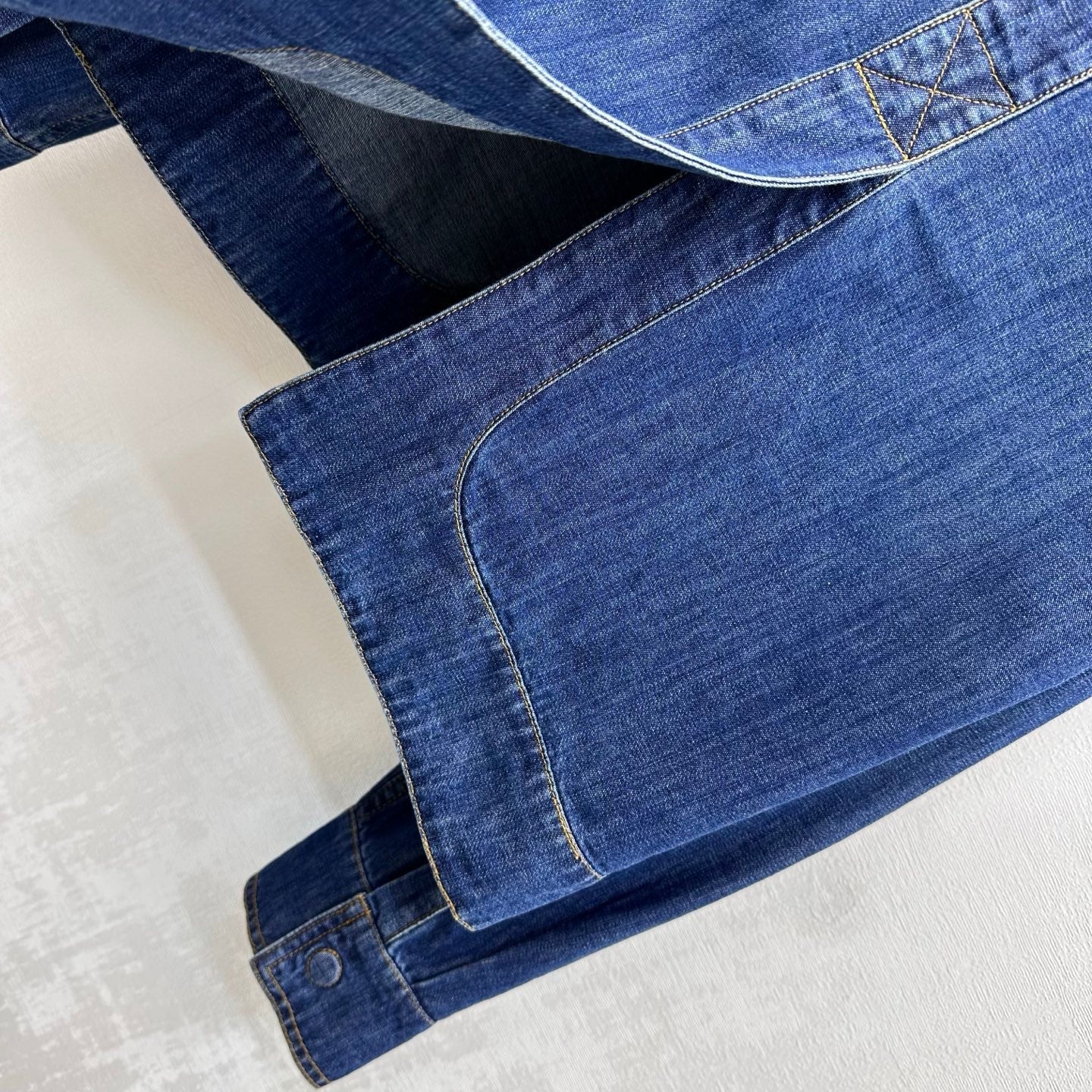 Fendi 26s Shirt Jacket Navy Blue Denim 378772