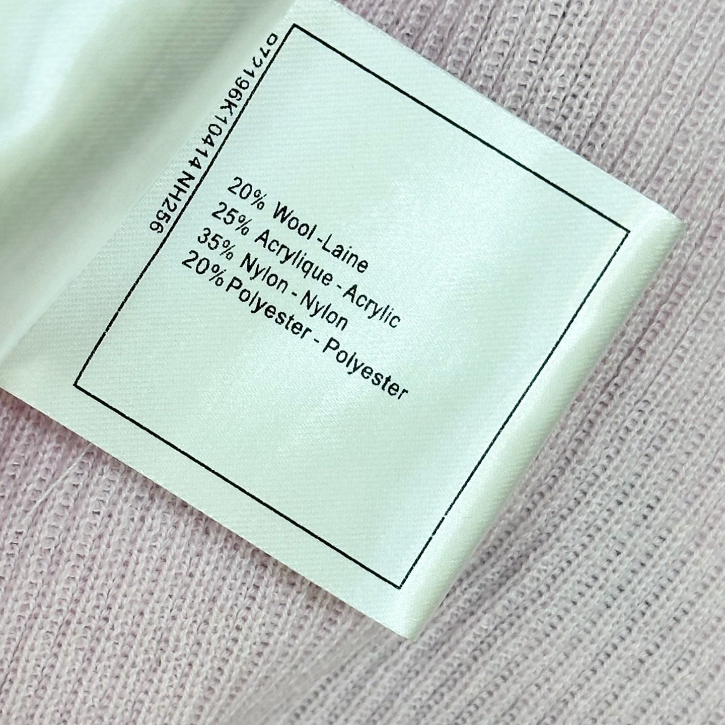 CC 26s Rose Short-Sleeved Knit Top Pink Wool 399739