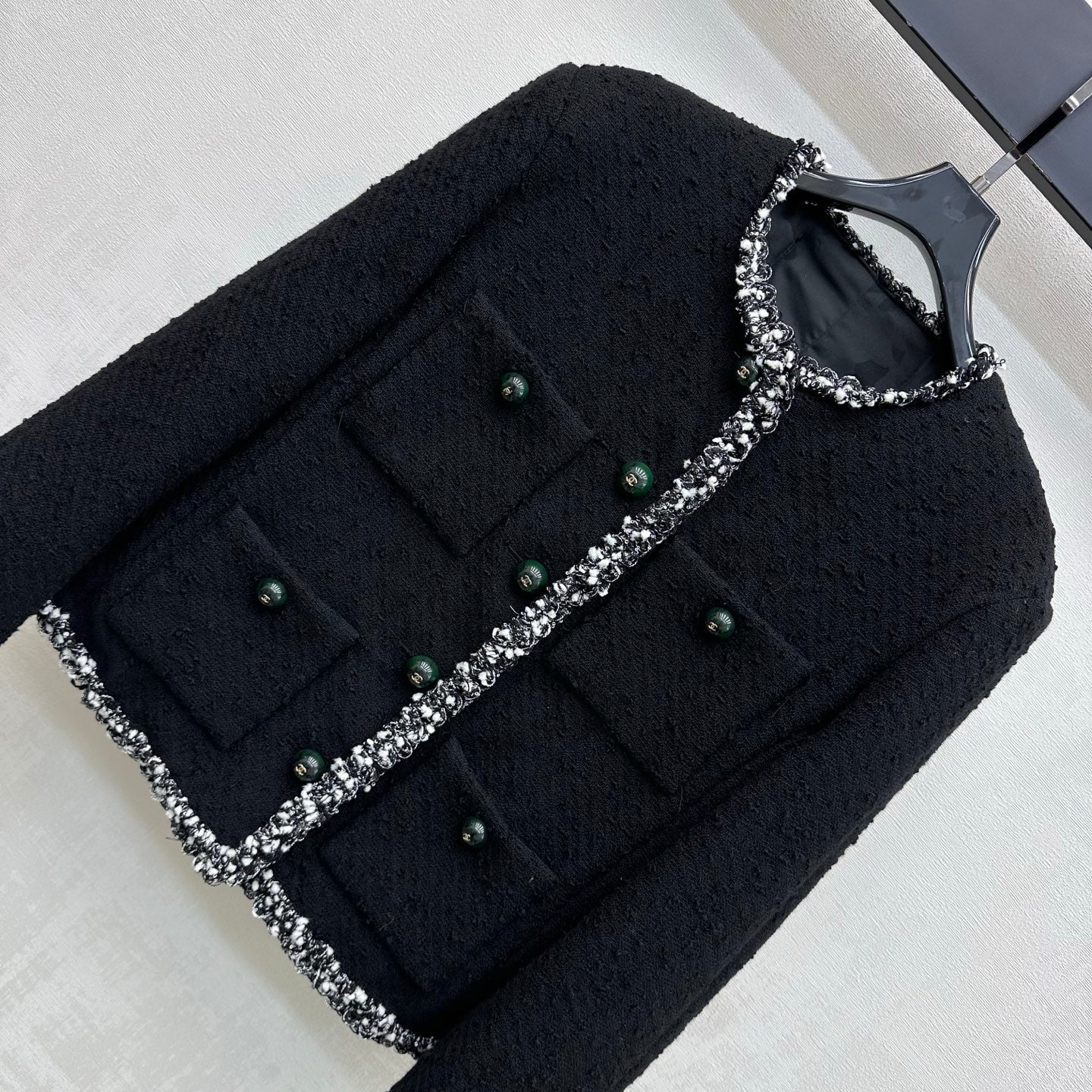 CC 26s Jacket White Black Green Tweed 407415