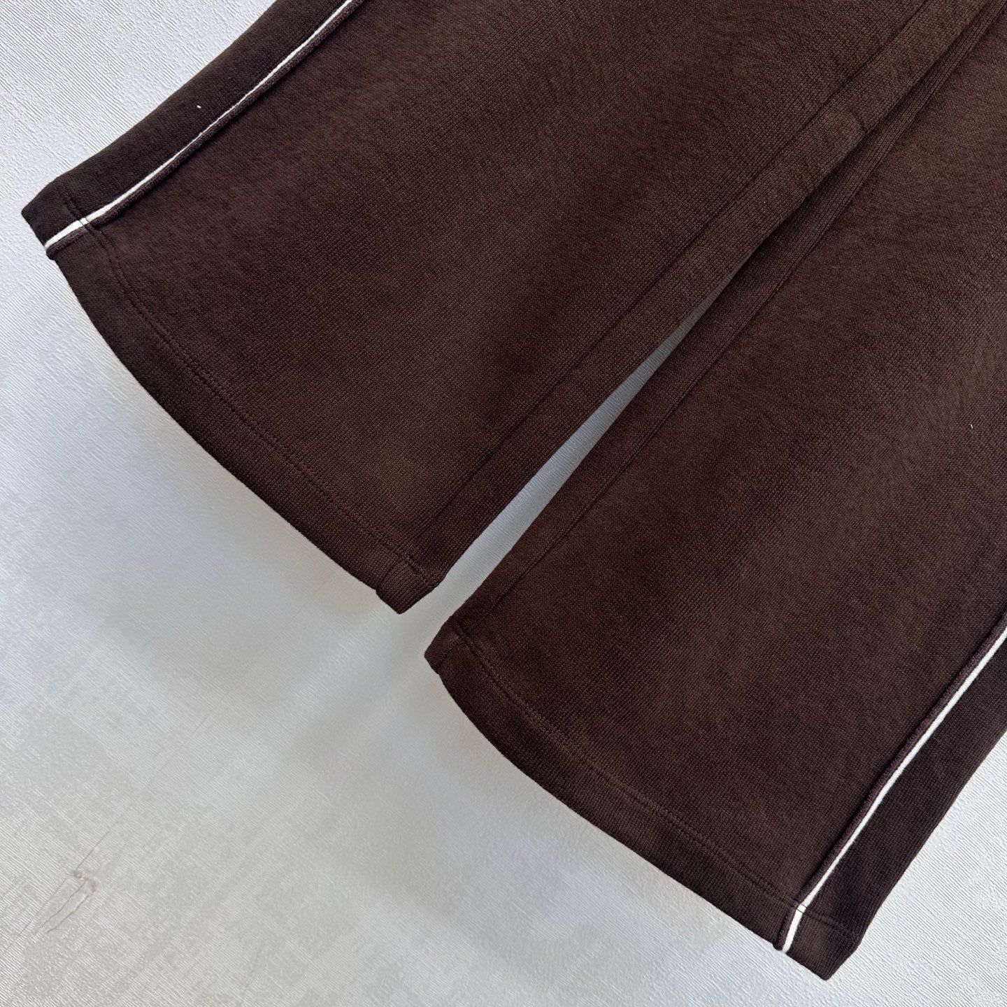 CC 26s Letter-Embroidered Trousers Brown Wool Polyester 422569