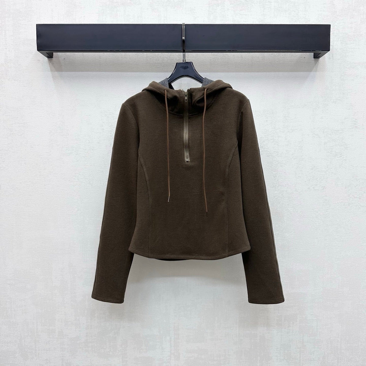 Prada 26s Half Zip Hooded Sweatshirt Multi-Blend