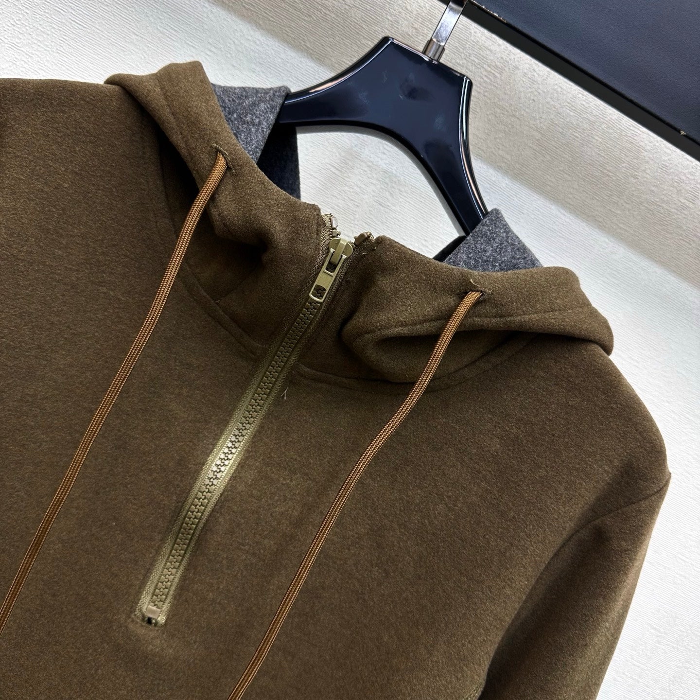 Prada 26s Half Zip Hooded Sweatshirt Multi-Blend